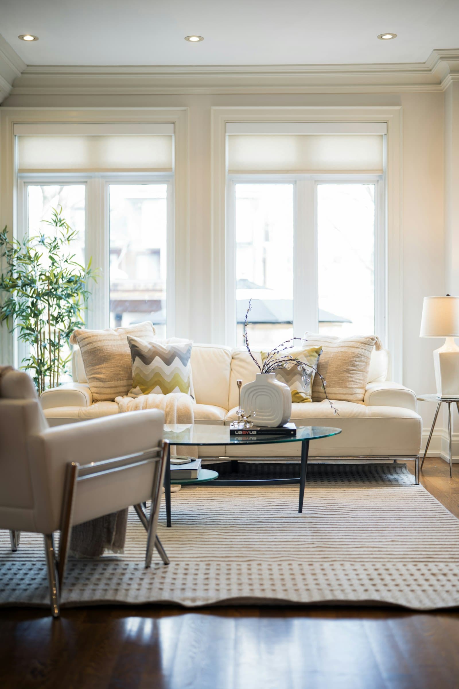 A bright, tidy living room